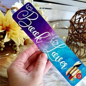 Handcrafted 2x8 Bookmark - Durable Laminated Design on Heavyweight Cardstock - Book Lover