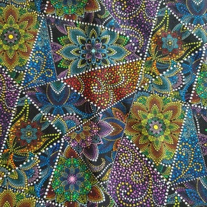 Padded Kindle Sleeve - Book and E-Reader/Tablet Sleeve - Protective Padded Cover - Dotted Mandalas