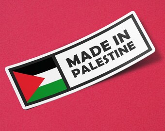 Palestine Sticker Made in Palestine Waterproof for Water Bootle, Car, Laptop, Helmet etc..