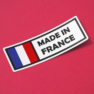 France Sticker Made in France Waterproof for Water Bootle, Car, Laptop, Helmet etc..