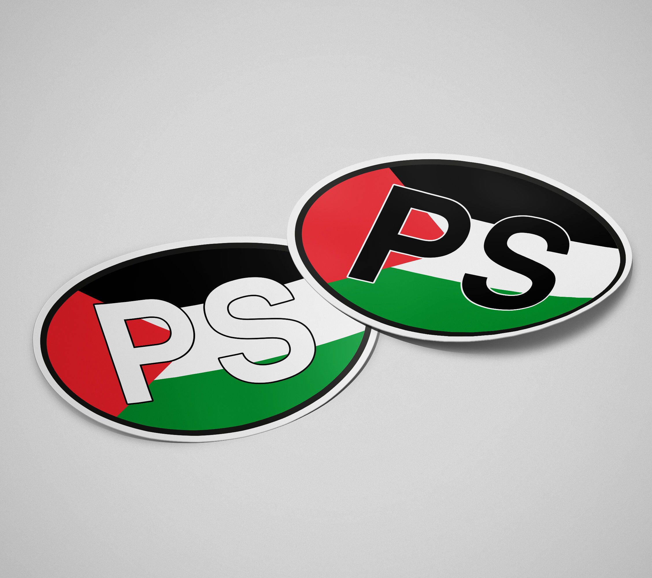 Palestine Sticker Oval Flag Waterproof for Water Bootle, Car, Laptop ...