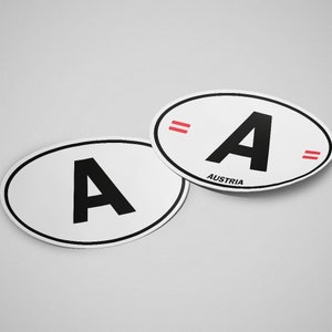 Adesivo Bandiera Di Vienna Per Auto - 8x5 Cm - Colori Brillanti E Resistenti - 5