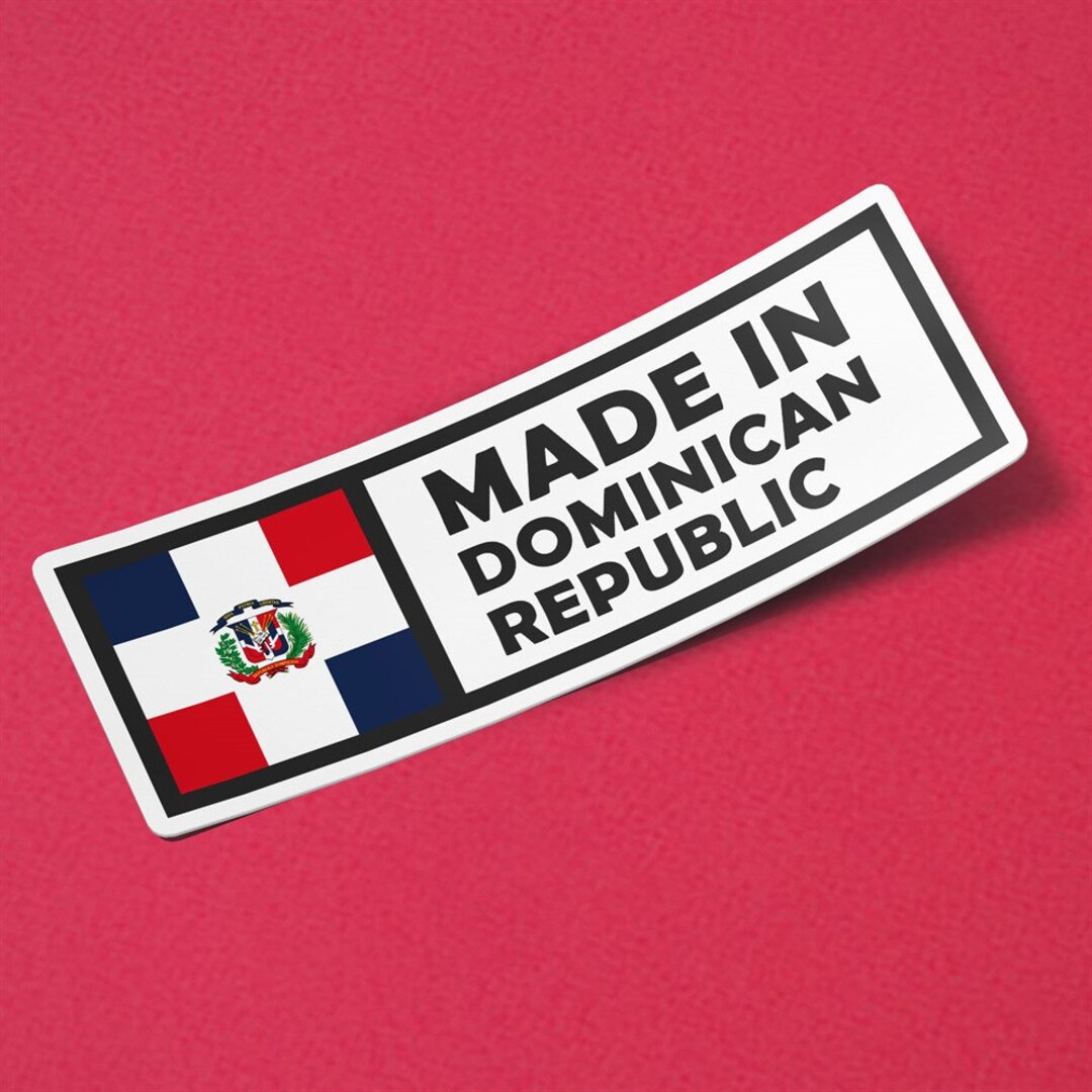 Dominican Instrument Sticker Dominican Republic Sticker Made in Dominican Republic Waterproof for ...