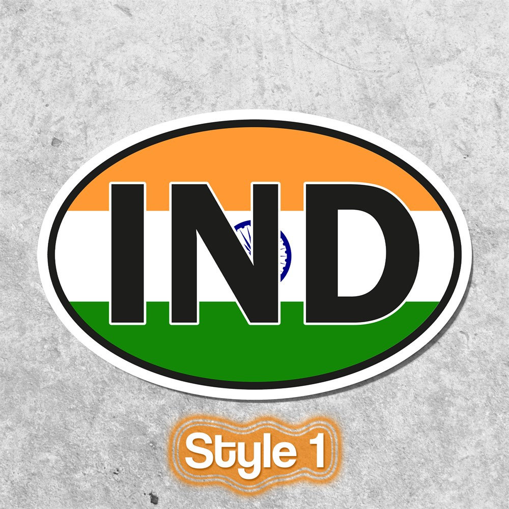 India Sticker Oval Flag Waterproof for Water Bootle, Car, Laptop ...