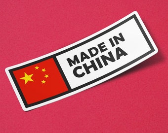 China Sticker Made in China Waterproof for Water Bootle, Car, Laptop, Helmet etc..