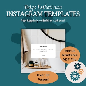 Skincare Instagram Templates | Esthetician Instagram Template | Medspa Templates | Skincare Social Media Posts | Canva | Acne, Skincare Post