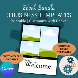 Canva E-book Template, Canva Workbook Template, Coaching Course Template, Lead Magnet Template, Course Creator Template, Canva Ebook