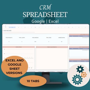 Client Tracker, Lead Tracker, Google Sheets, CRM Dashboard, Business Tracker, Business Planner Business Spreadsheet, Small Business Template