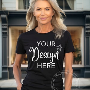 Gildan Black 64000 Mockup Model Black Gildan Mockup Tshirt Mockup Black T Shirt Mockup 64000 Gildan Shirt Black Mockup 64000 Trendy Mockup