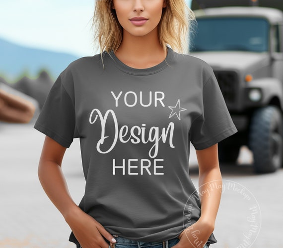 Gildan charcoal gray t shirt 2025