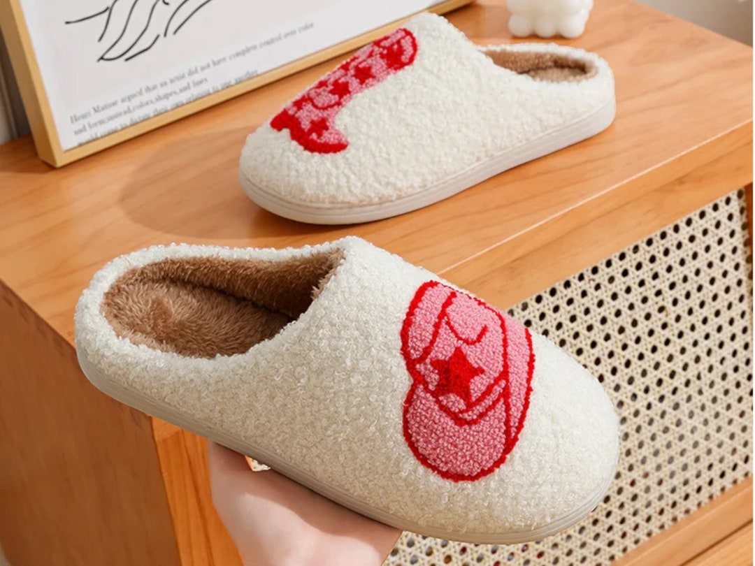 Fuzzy Slippers Cowgirl Boots main image 1