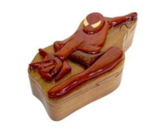 Spider-man, Handcrafted Wooden Puzzle Box with Secret Compartment, All Natural Intarsia Wood Art