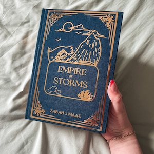 Empire of Storms by Sarah J. Maas | Custom Rebind | Sarah J. Maas Decorative Hardcover | Handmade Collector’s Edition | Gift for Readers