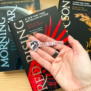 Hic Sunt Leones Sticker, Red Rising Sticker, Pierce Brown Merch, Sci-Fi Book Sticker, Book Lover Gift, Red Rising Fan Accessory