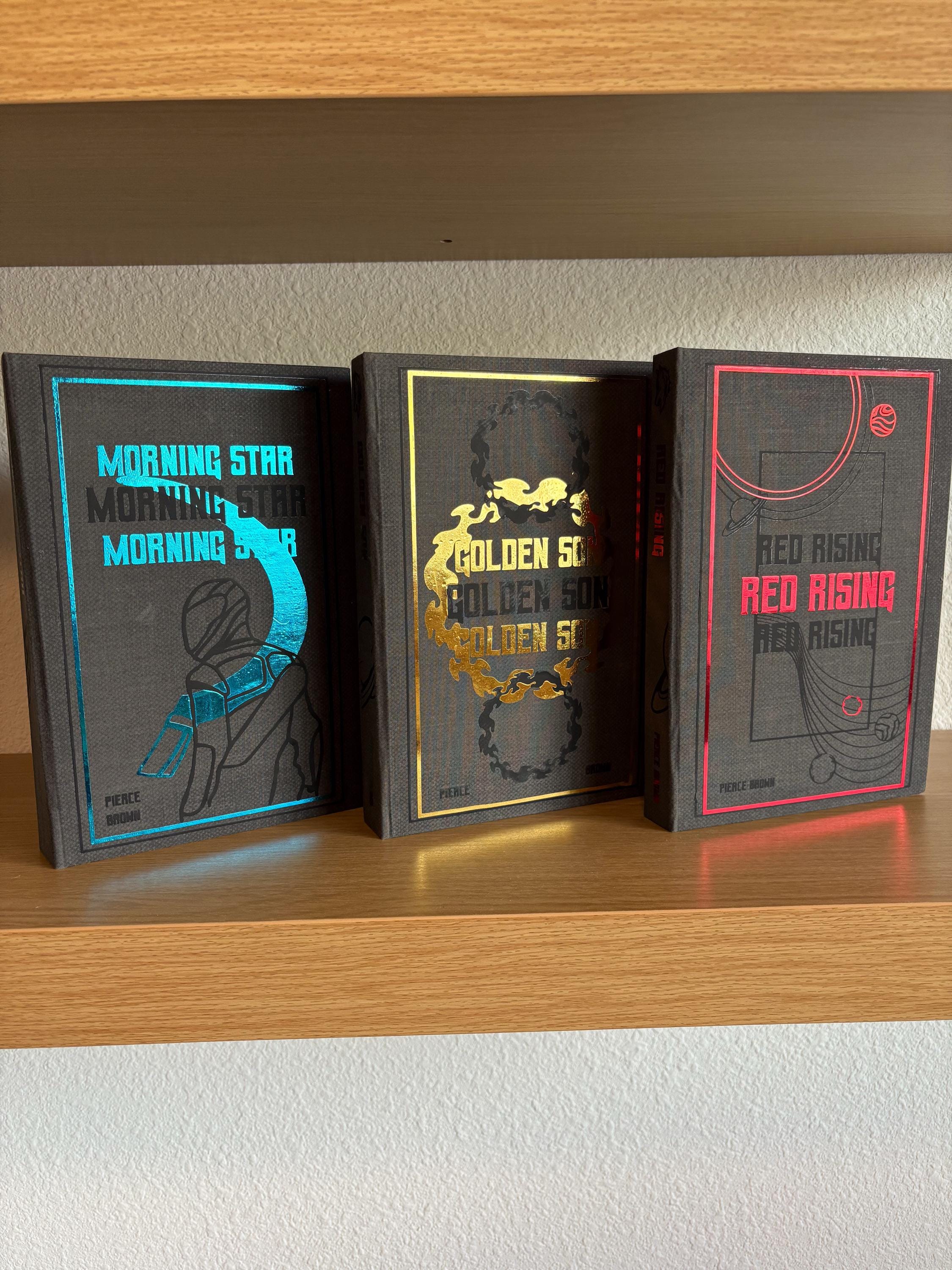 Red Rising Rebind Set Books 1–3 | Pierce Brown Decorative Hardcovers | Custom Collector’s Editions | Gift for Sci-Fi & Fantasy Readers