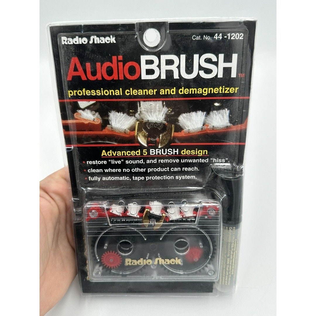 Radio Shack Audiobrush Tape Deck Head Cleaner & Cleaning