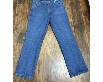Vintage Wrangler Jeans Mens 38x31 Blue Denim Cowboy Cut 936DEN Western Cowboy