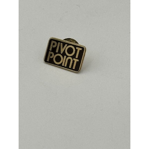 Vintage 60&#39;s 70&#39;s Pivot Point gold tone Lapel Pin Collectable VTG VERY NICE Brass
