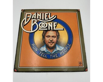 Vintage Country Vinyls DANIEL BOONE: Run Tell the People Vinyl LP - 1975 Pye Country Music Vintage Country Cowboy Country