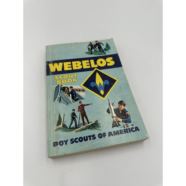 BSA Boy Scouts of America Webelos Scout Book 1970 in GREAT Condition Pages Stiff Vintage Books Collectible Americana