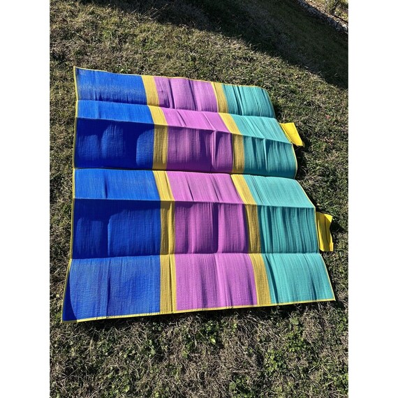 Vtg 80s 90s Suave MAT in a BAG Beach Mat 5 x 5.5 … - image 3