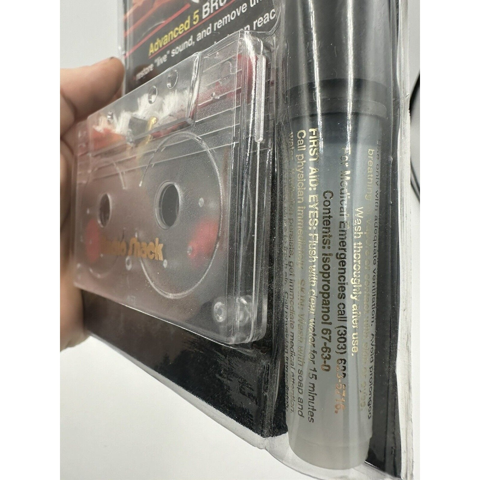 Radio Shack Audiobrush Tape Deck Head Cleaner & Cleaning