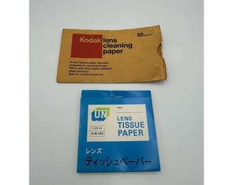 VINTAGE Kodak Lens Cleaning Paper Vintage Photography Supplies Collectible Vintage Advertising Americana Retro