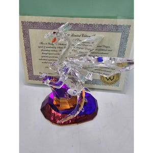 Crystal World Enchanted Dragon Mythical Beasts Limited Edition 108/350 BOX COA