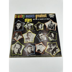 Vintage Country Musics Greatest Stars Nashville Records LP Vinyl 33RPM VG Classic Country Record