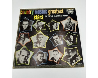 Vintage Country Musics Greatest Stars Nashville Records LP Vinyl 33RPM VG Classic Country Record