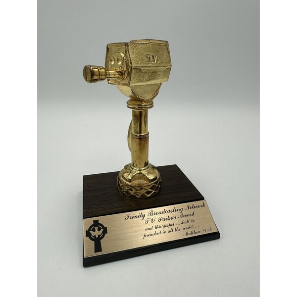 VTG Trinity Broadcasting Network TBN Tv Partner Award TX Christian Memorabilia