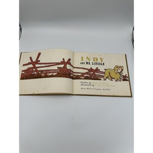 Indy and Mr. Lincoln by Belting HB 1960 1st Ed Vintage Childrens Books Kids Books Gifts for Kids