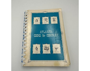 VTG Atlanta Cooks for Company, The Atlanta Music Club, Cookbook, 1968