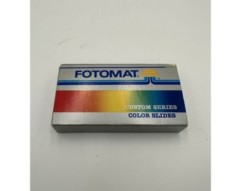 1x Vintage VTG New Old Stock Photo Slides Processing Box Packages & Fotomat Film