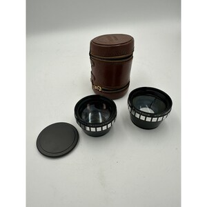 Vintage Accura Wide- Angle and Telephoto Retro Photography Lenses. Models V1-T, V1-W Wratten