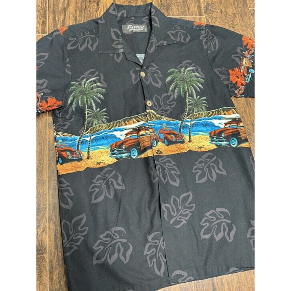 Favant Shirt Mens Small Button-Up Colorful Hawaii… - image 2