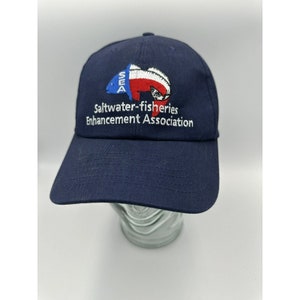 Mens Ball Cap Hat Baseball Saltwater Fisheries Enhancement Association Texas
