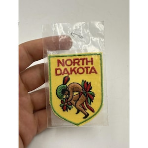 Vintage Patches Voyager Embroidered Patch North Dakota Indian NOS NIP Free Ship