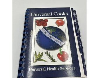 Vintage Cookbooks Cookbook Universal Cooks 10th Anniv Universal Health Services