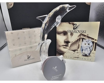 Swarovski Crystal Dolphin Figurine: Prestige Maxi, Original Case
