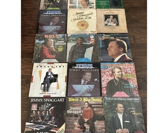 Jimmy Swaggart Lot Of 15 LPs Southern Gospel Religious Music Record Album Vinyl