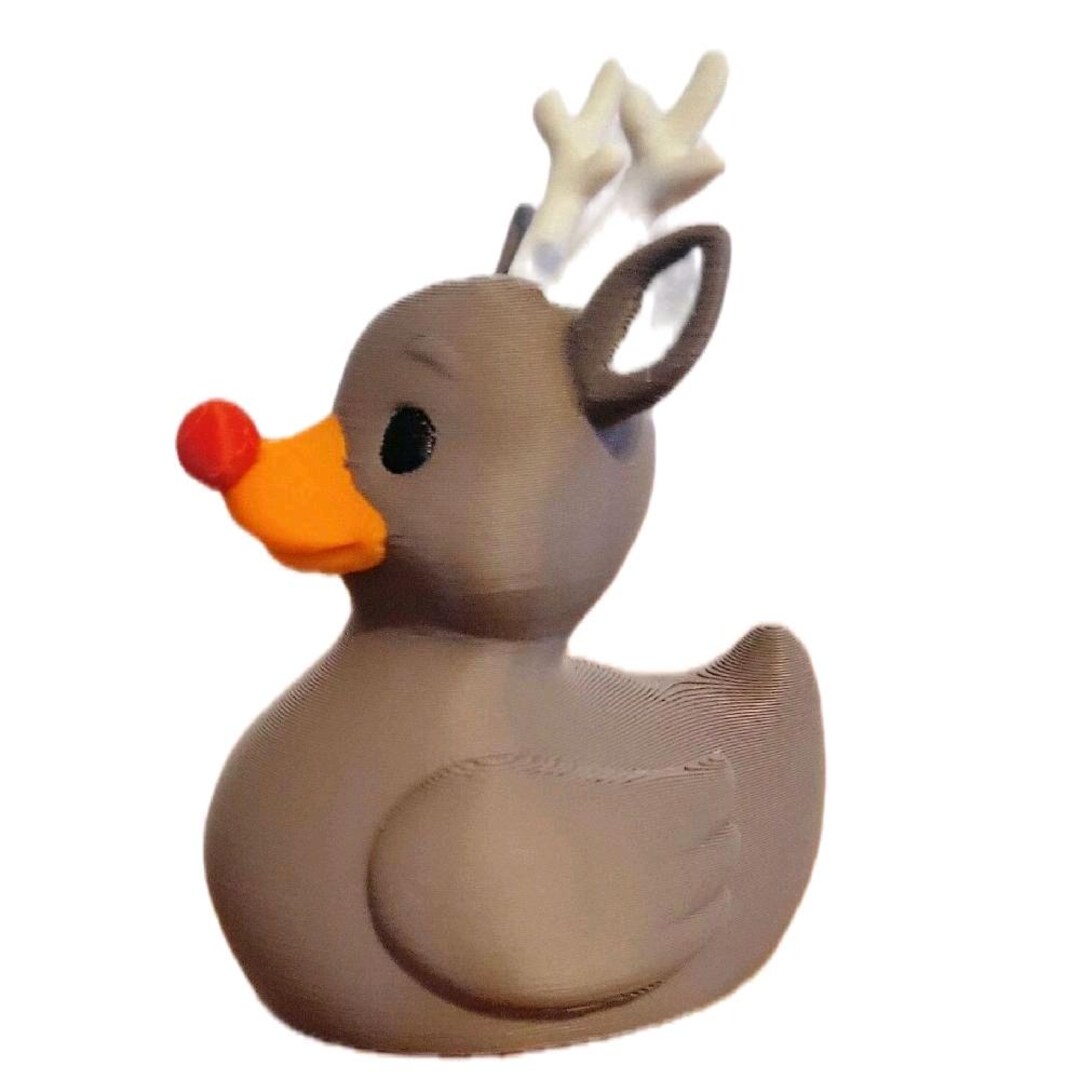 rudolph-the-reindeer-duck-figure-2-5-inches-tall-3d-printed-in-hard
