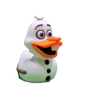 3d printed Olaf duck figure - great for jeeps, cruises and collectors