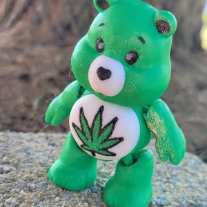 Mary Jane Edition Articulated Weed Bear Figure 3 inches tall