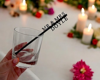 Personalized Acrylic Drink Stirrers: Custom Wedding & Party Favors