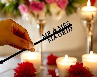 Personalized Acrylic Drink Stirrers: Custom Party & Wedding Favors