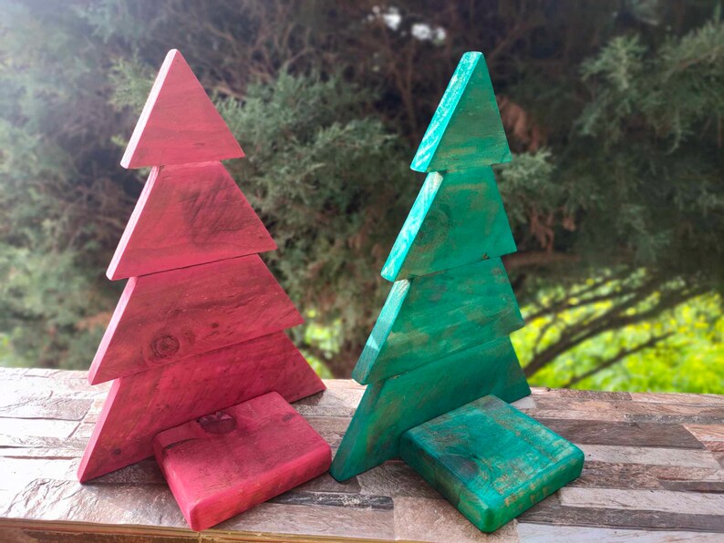 Wooden Christmas Tree - Farmhouse Rustic Decoration - Etsy