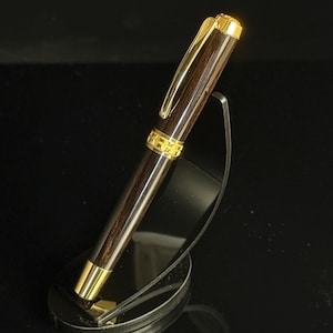 East Indian Rosewood Gold Rollerball Pen – Handmade Gift for Writers & Professionals