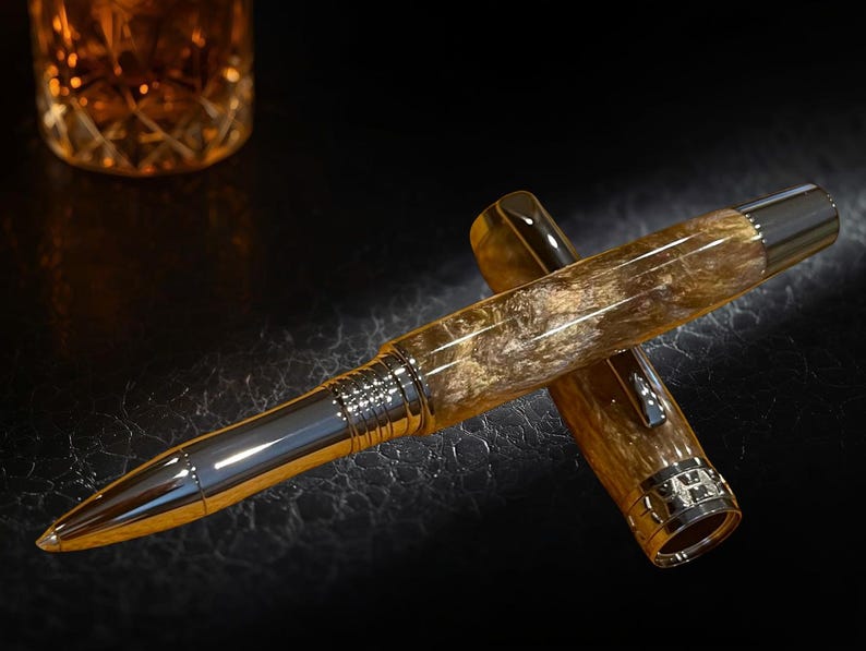 30 Year Single Malt | Black Titanium Rollerball Pen | Luxury Gift For Him image 4