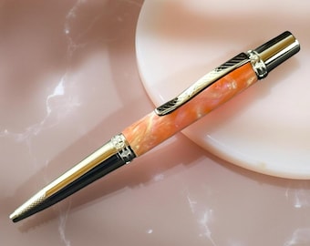 Sunstone Opal | Długopis Glasgow z polerowanego chromu | Elegancki prezent